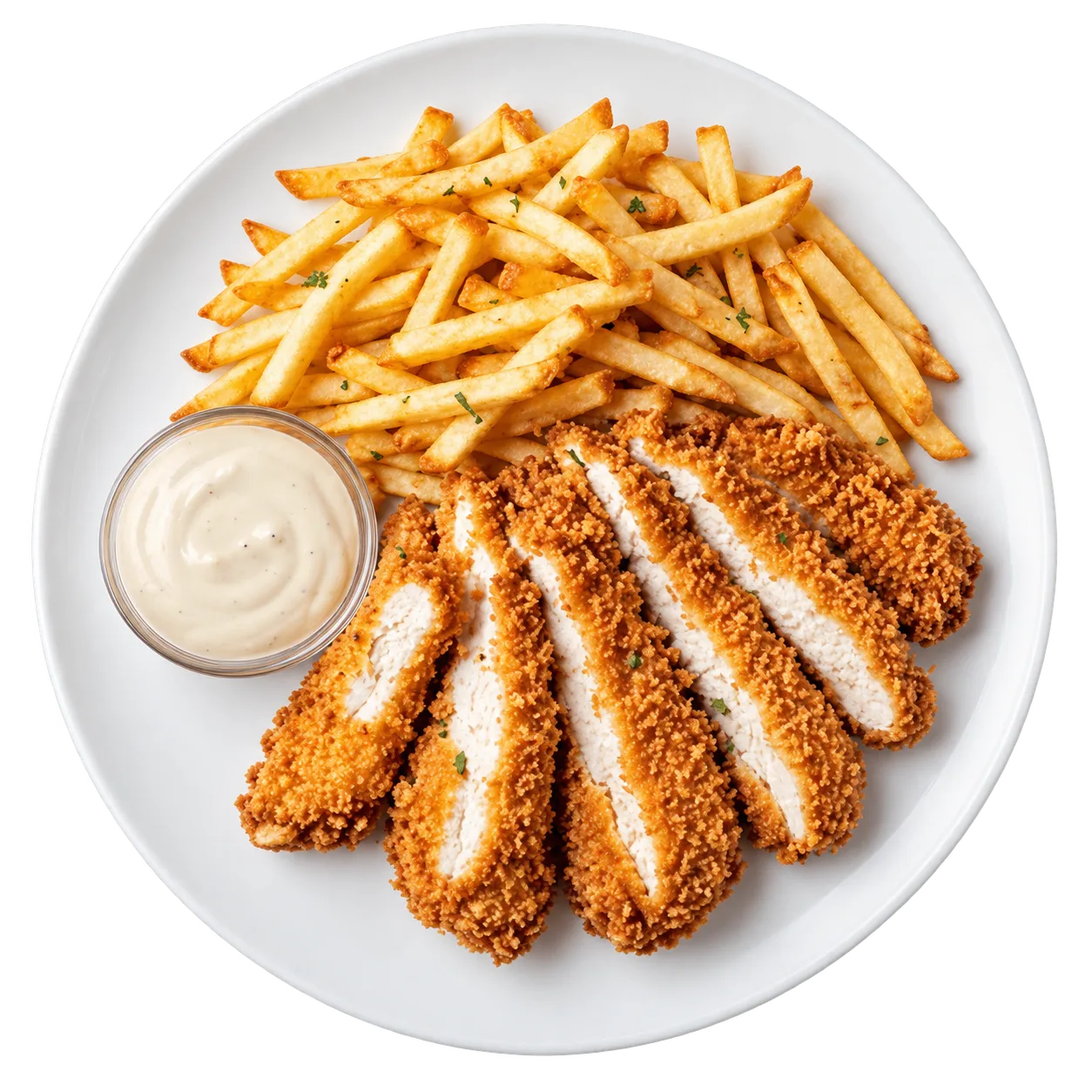 Crispy cu cartofi și sos
