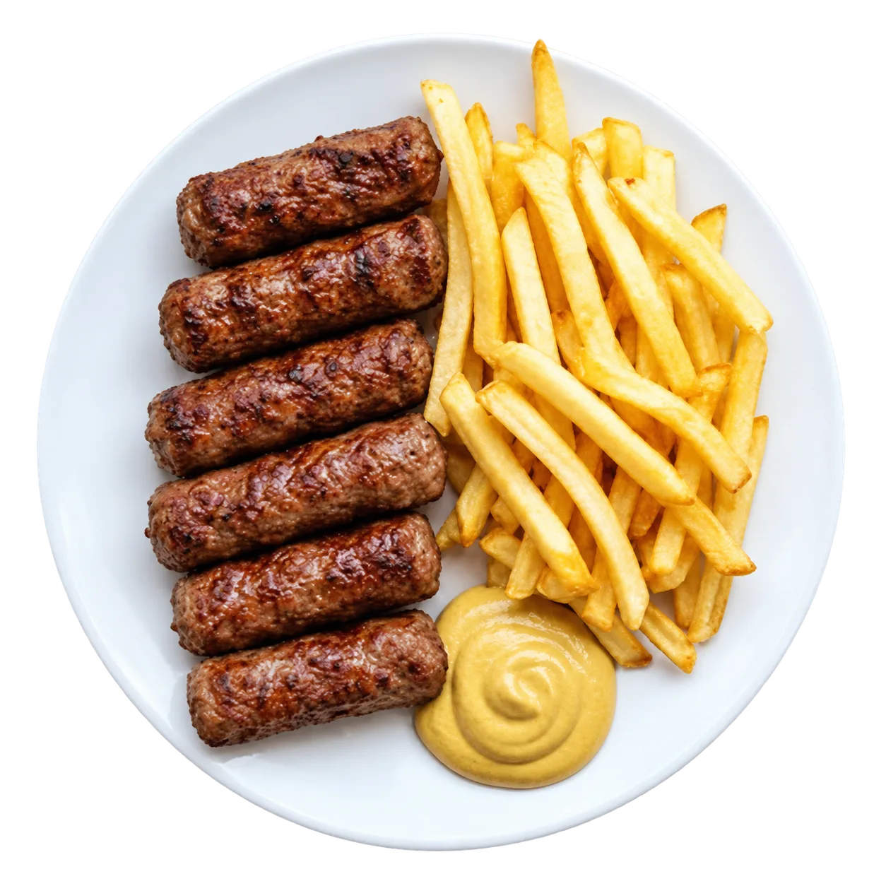 Mici cu cartofi și muștar