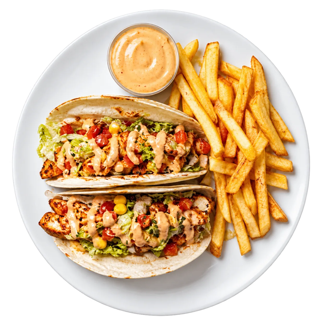 Tacos cu cartofi și sos